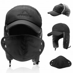 Winter Face Mask Aviator Hat Cover Trooper Bomber Ear Flap Ski Windproof Cap