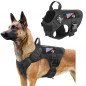 Tactical Dog Vest Harness – Military K9 Dog Training Vest –Working Dog+Leash