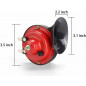 12V Universal 110DB Super Loud Snail Air Horn Motorcycle Car Truck Boat Train US