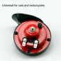 12V Universal 110DB Super Loud Snail Air Horn Motorcycle Car Truck Boat Train US