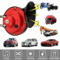 12V Universal 110DB Super Loud Snail Air Horn Motorcycle Car Truck Boat Train US