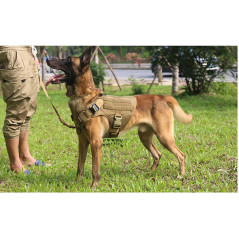 Tactical Dog Harness with Handle No-pull Large Military Dog Vest Working Dog