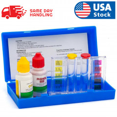 Swimming 2 Way Liquid Test Kit - Ph & Chlorine Levels For Swimming Pool Water