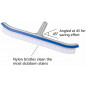 18" Curved Wall Floor Brush w/Aluminum Handle for In/Above Ground Swimming Pool