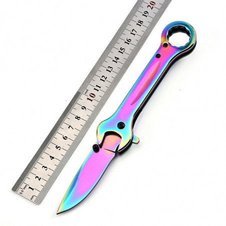 7.5"  MULTI-TOOL WRENCH TACTICAL ASSISTED OPEN FOLDING KNIFE