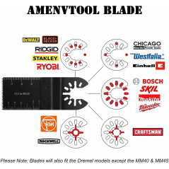 20PCS Dewalt Multi Tool Oscillating Saw Blades For Fein Multimaster Makita Bosch