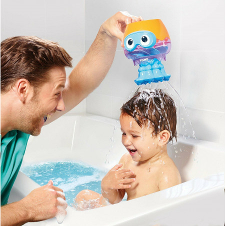 TOMY Toomies Spin & Splash Jellyfish Childrens Bath Toy Preschool Multi-Coloured