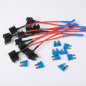 10PCS 12V 15A Car Add-a-circuit Fuse TAP Adapter Kit, Medium ATM APM Blade Fuse