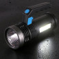 NEW High Power LED Flashlight 4-Mode USB Rechargeable Tactical Torch Light