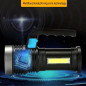 NEW High Power LED Flashlight 4-Mode USB Rechargeable Tactical Torch Light