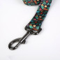 Heavy Duty Dog Collar Flower pattern Dog Collar Adjustable Padded LARGE DOG