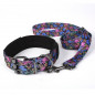 Heavy Duty Dog Collar Flower pattern Dog Collar Adjustable Padded LARGE DOG