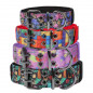 Heavy Duty Dog Collar Flower pattern Dog Collar Adjustable Padded LARGE DOG M-XL