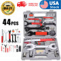 44PCS Complete Bike Bicycle Repair Tools Tool Kit Set Home Mechanic Cycling New