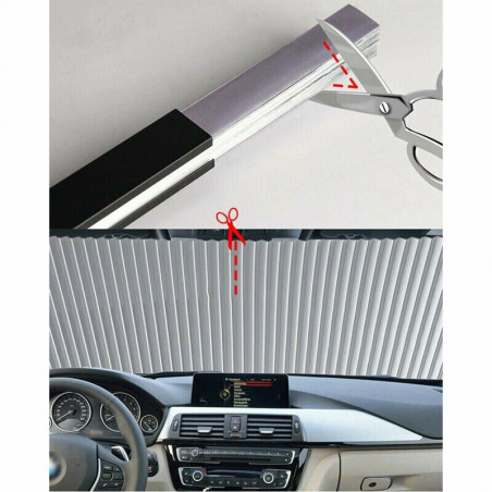 Auto Shade Car Retractable Curtain UV Protection Front Windshield Sun Visor