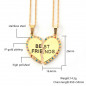 Woman stainless steel Gold Silver Good friend necklace chain Link