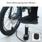 Addmotor Bike Pump Mini Portable Bicycle Foot Pump Pressure Gauge Tire Air Pump