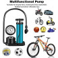 Addmotor Bike Pump Mini Portable Bicycle Foot Pump Pressure Gauge Tire Air Pump