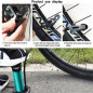 Addmotor Bike Pump Mini Portable Bicycle Foot Pump Pressure Gauge Tire Air Pump