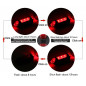 Bike Tail Light Bicycle Rechargeable USB 5 LED Safety Rear Lamp Flashing Wraning