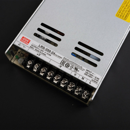 Mean Well LRS-350-24 Power Supply 24V 14.6A 350W Input 110V/220V AC to DC