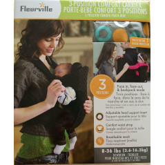 Fleurville 3-position Carrier-Black /Gray