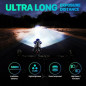 USB Rechargeable LED Bicycle Headlight Bike 3 Head Light Front Lamp Set Cycling