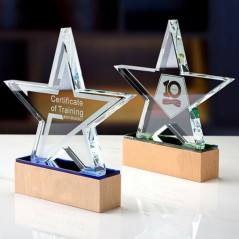 Custom Engraved Glass Awards and Trophies for Teachers, Retirement, Appreciation