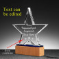 Custom Engraved Glass Awards and Trophies for Teachers, Retirement, Appreciation