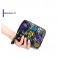 24 Slots Flowers Leather Business ID Credit Card Holder Case Pocket Bag Wallet