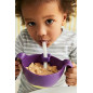 B.box 3 in 1 Bowl with Lid and Straw & Snack Insert BPA-Free  kids Bowl