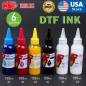 AOK INK 100mlx6 bottlesDTF Direct to film Ink for DTF Printers CMYKW