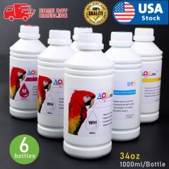 AOK INK 1000mlx6 Professional DTF Direct to film Ink for DTF Printers CMYK WH