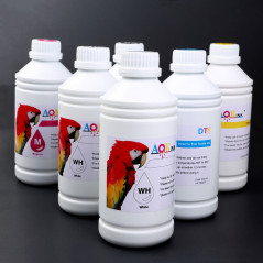AOK INK 1000mlx6 Professional DTF Direct to film Ink for DTF Printers CMYK WH