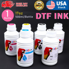 AOK INK 1Bottle  CMYK 500ML DTF Ink (Direct to Film Ink) for DTF printhead Water based