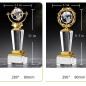 Engraved Personalized Crystal trophy Retirement、Achievement 、Appreciation Gift