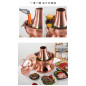 Stainless Steel Charcoal Chinese Copper Hot Pot Old Beijing Cookware Camping HOT