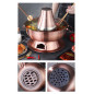 Stainless Steel Charcoal Chinese Copper Hot Pot Old Beijing Cookware Camping HOT