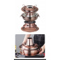 Stainless Steel Charcoal Chinese Copper Hot Pot Old Beijing Cookware Camping HOT