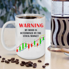 Funny Stock Market Coffee Mug, Day Trader Mug Gift, Stock Trader Present 15oz