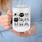 15oz Cat Mug, Cute Cat Mug, Cat Lover Gift, Crazy Cat Lady Black Cat Coffee  mug