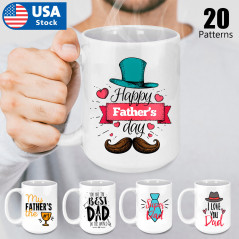 15oz DAD Mug - Best DAD Ever Mug-Fathers Day Gift Idea-Coffee Mug-Dad Gift