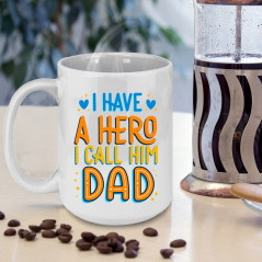 15oz DAD Mug - Best DAD Ever Mug-Fathers Day Gift Idea-Coffee Mug-Dad Gift