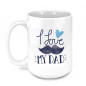 15oz DAD Mug - Best DAD Ever Mug-Fathers Day Gift Idea-Coffee Mug-Dad Gift