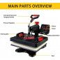 A3+ L1800 DTF Printer For T-shirt Bags Shoes Hoodies + Heat Press Machine