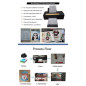 A3+ L1800 DTF Printer For T-shirt Bags Shoes Hoodies + Heat Press Machine