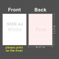 A4 100 Sheets Sublimation Paper 8.2x11 for Inkjet Heat Transfer Mugs Tumblers