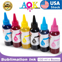 600ML Sublimation Ink for Epson ET-2760 2720 4800 2803 15000 WF 7710 7720