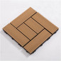 11PCS 12x12'' Patio Deck Tiles Interlocking Wooden Snap Flooring Tiles Outdoor D