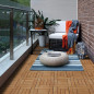 11PCS 12x12'' Patio Deck Tiles Interlocking Wooden Snap Flooring Tiles Outdoor D